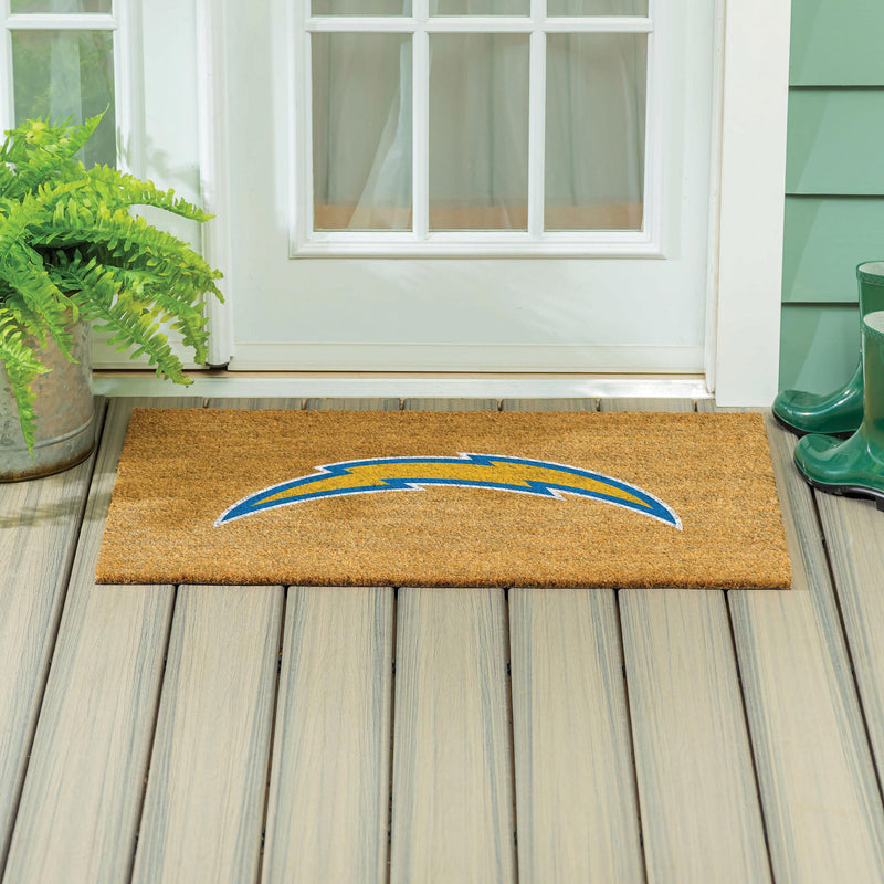 Los Angeles Chargers Large Full Color Coir Mat, 36"x24"