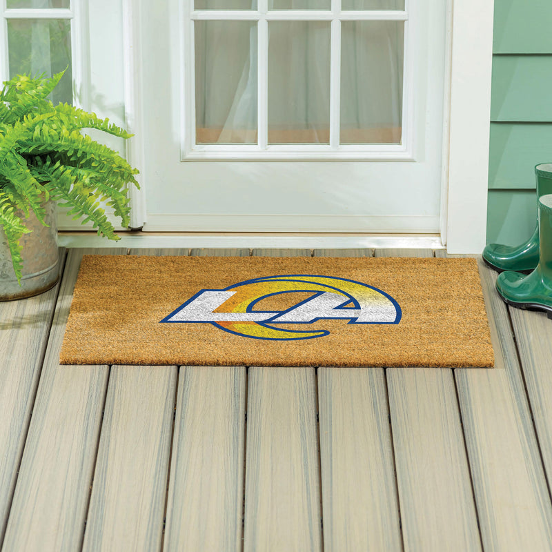 Los Angeles Rams Large Full Color Coir Mat, 36"x24"