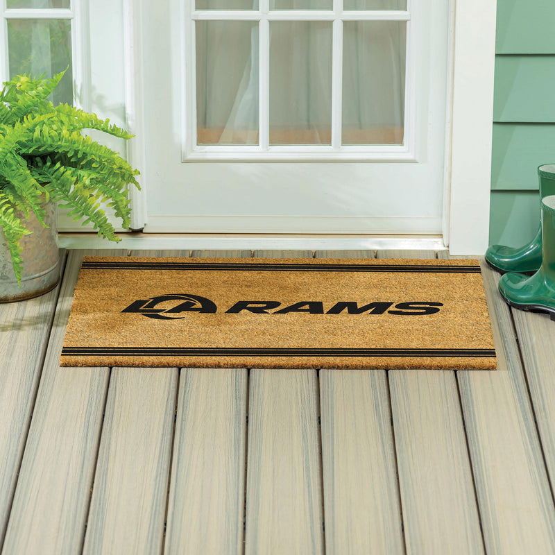 Los Angeles Rams Large One Color Coir Mat, 36"x24"