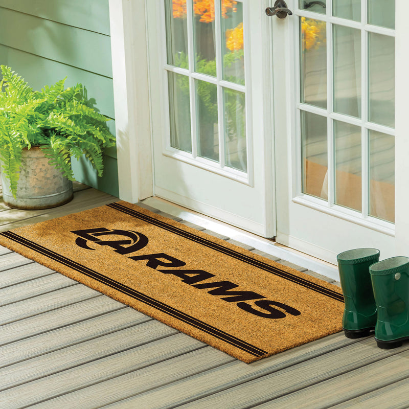 Los Angeles Rams Extra Large One Color Coir Mat, 60"x24"
