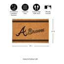 Atlanta Braves Large One Color Coir Mat, 36"x24"