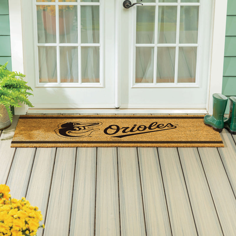 Baltimore Orioles Extra Large One Color Coir Mat, 60"x24"