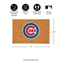 Chicago Cubs Large Full Color Coir Mat, 36"x24"