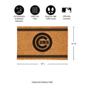 Chicago Cubs Large One Color Coir Mat, 36"x24"