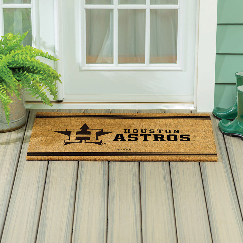 Houston Astros Large One Color Coir Mat, 36"x24"