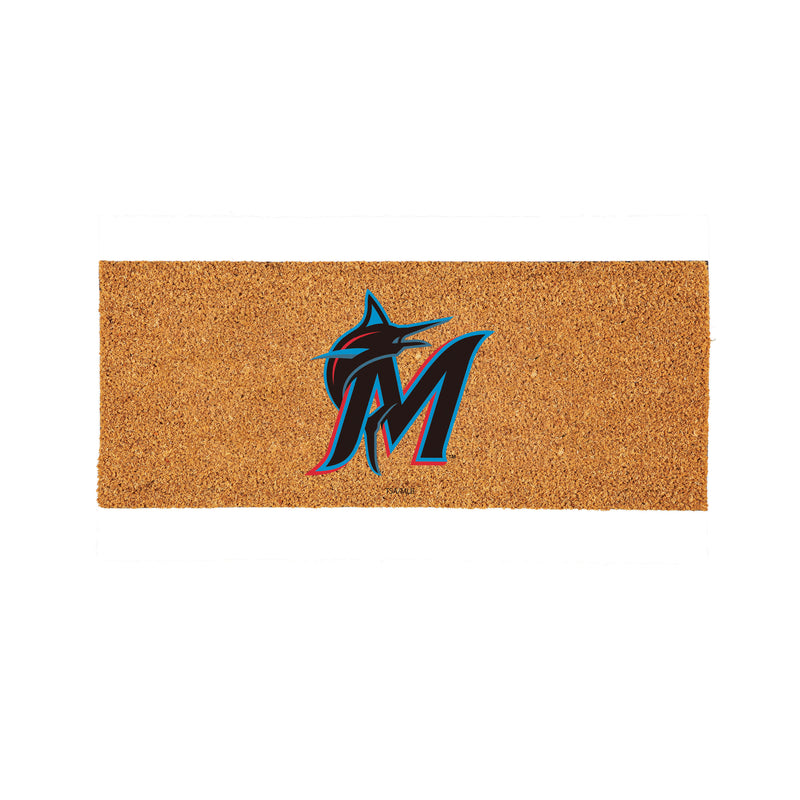 Miami Marlins Extra Large Full Color Coir Mat, 60"x24"