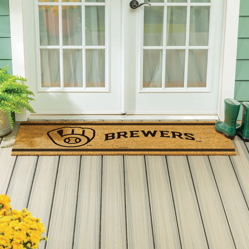 Milwaukee Brewers Extra Large One Color Coir Mat, 60"x24"