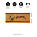 Milwaukee Brewers Extra Large One Color Coir Mat, 60"x24"