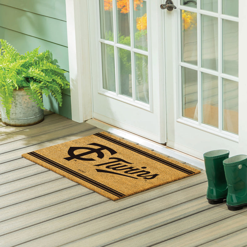Minnesota Twins Large One Color Coir Mat, 36"x24"