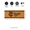 Minnesota Twins Extra Large One Color Coir Mat, 60"x24"