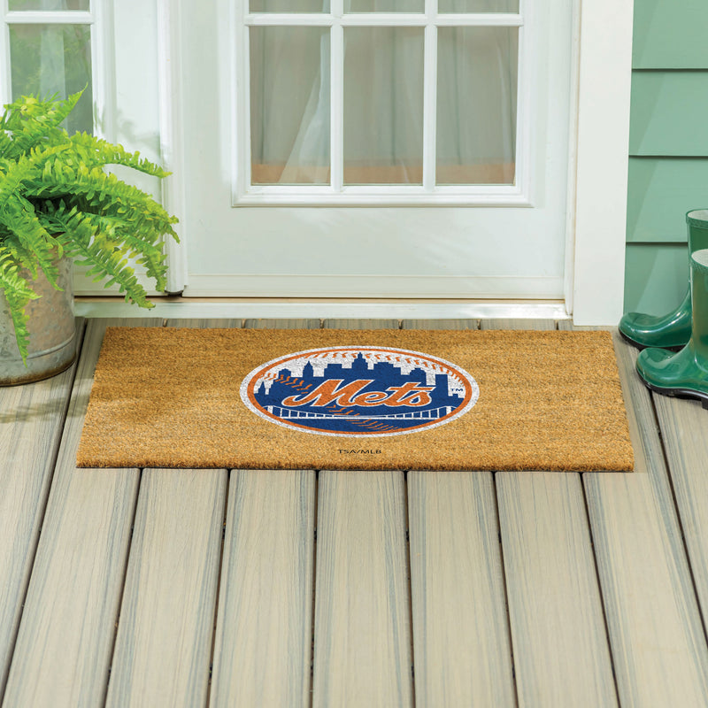New York Mets Large Full Color Coir Mat, 36"x24"