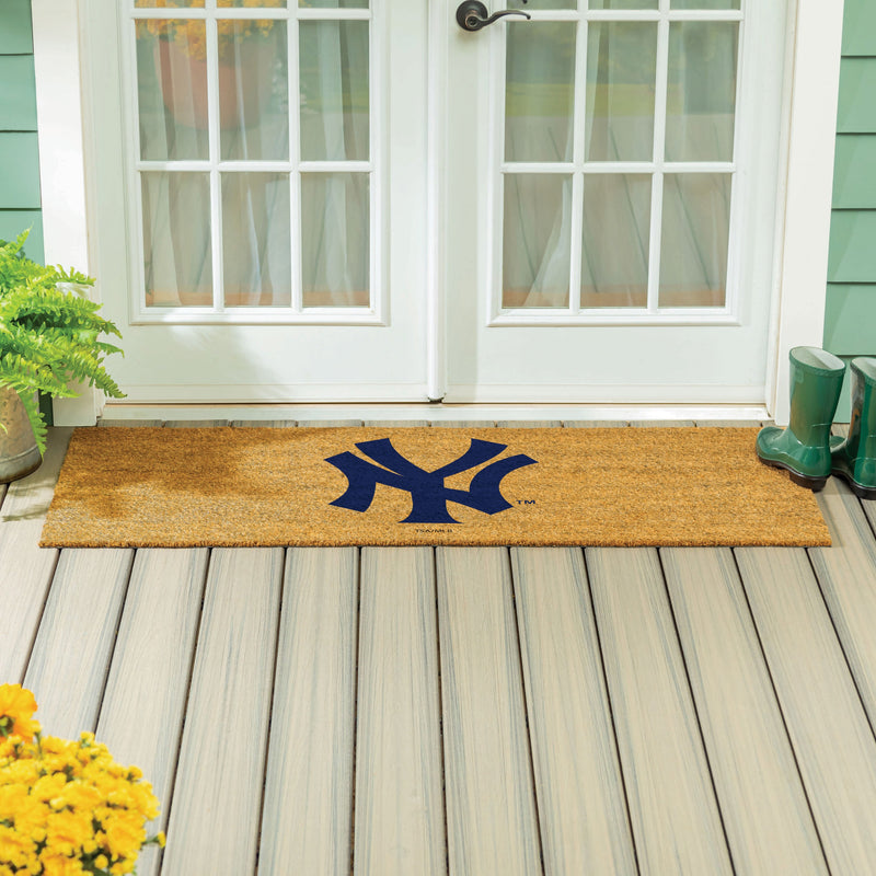 New York Yankees Yankees Extra Large Full Color Coir Mat, 60"x24"