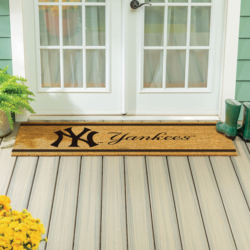New York Yankees Extra Large One Color Coir Mat, 60"x24"