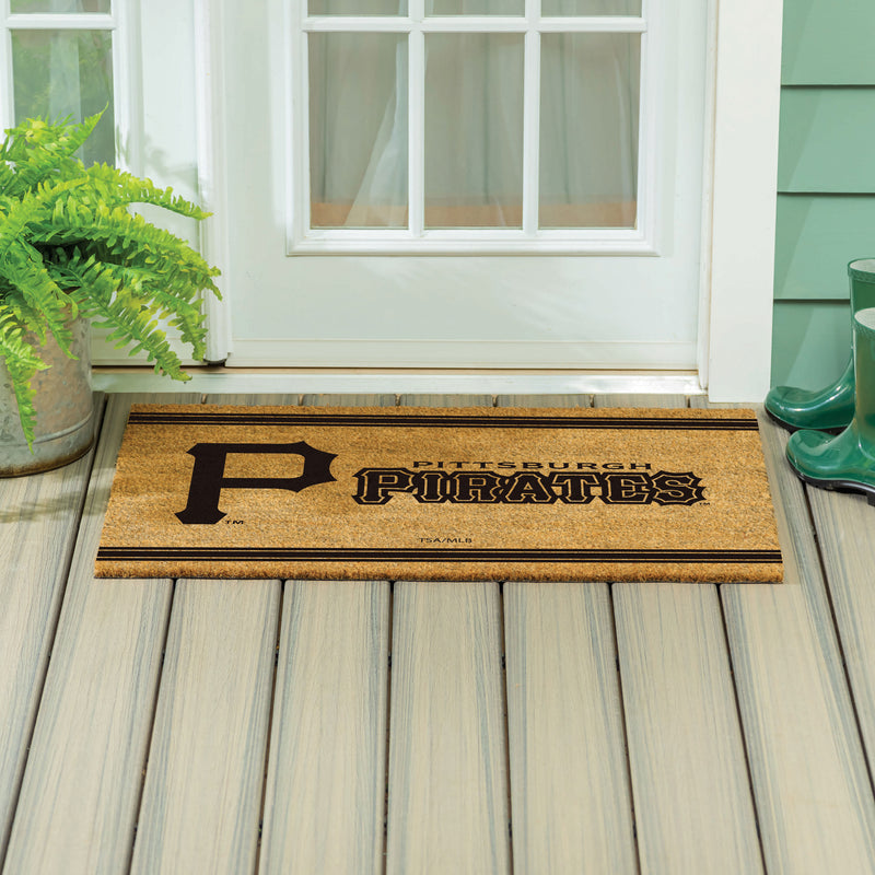 Pittsburgh Pirates Large One Color Coir Mat, 36"x24"