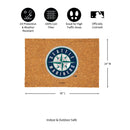 Seattle Mariners Large Full Color Coir Mat, 36"x24"