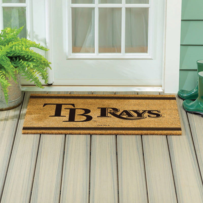 Tampa Bay Rays Large One Color Coir Mat, 36"x24"