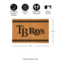 Tampa Bay Rays Large One Color Coir Mat, 36"x24"