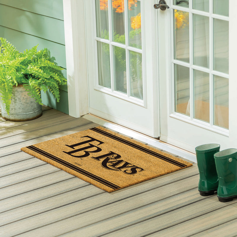 Tampa Bay Rays Large One Color Coir Mat, 36"x24"