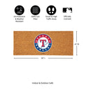 Texas Rangers Extra Large Full Color Coir Mat, 60"x24"