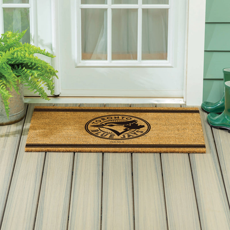 Toronto Blue Jays Large One Color Coir Mat, 36"x24"