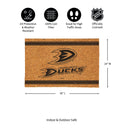 Anaheim Ducks Large One Color Coir Mat, 36"x24"