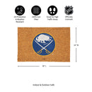 Buffalo Sabres Large Full Color Coir Mat, 36"x24"