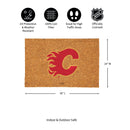 Calgary Flames Large Full Color Coir Mat, 36"x24"