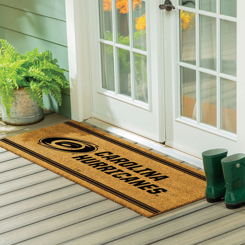 Carolina Hurricanes Extra Large One Color Coir Mat, 60"x24"