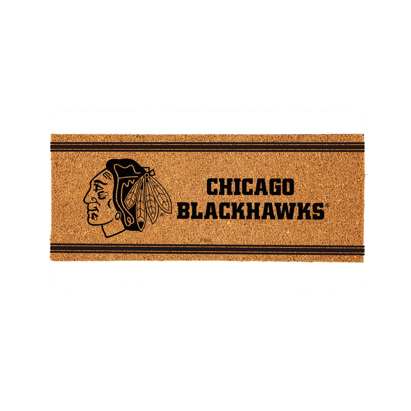 Chicago Blackhawks Extra Large One Color Coir Mat, 60"x24"