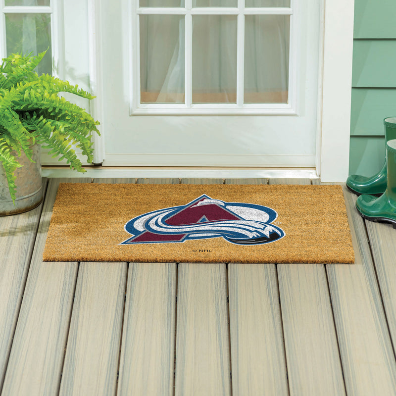 Colorado Avalanche Large Full Color Coir Mat, 36"x24"