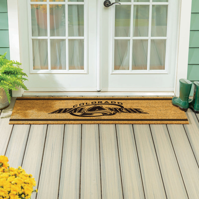 Colorado Avalanche Extra Large One Color Coir Mat, 60"x24"