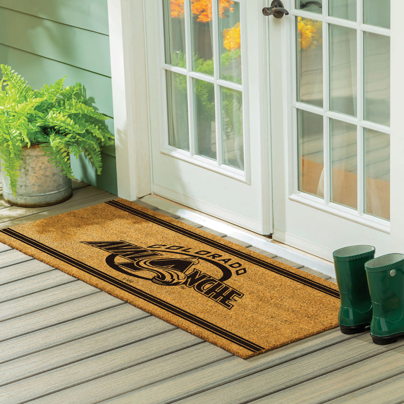 Colorado Avalanche Extra Large One Color Coir Mat, 60"x24"