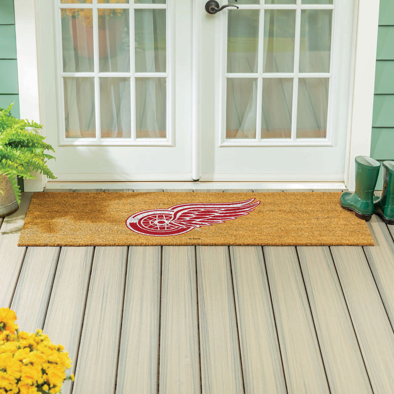 Detroit Red Wings Extra Large Full Color Coir Mat, 60"x24"