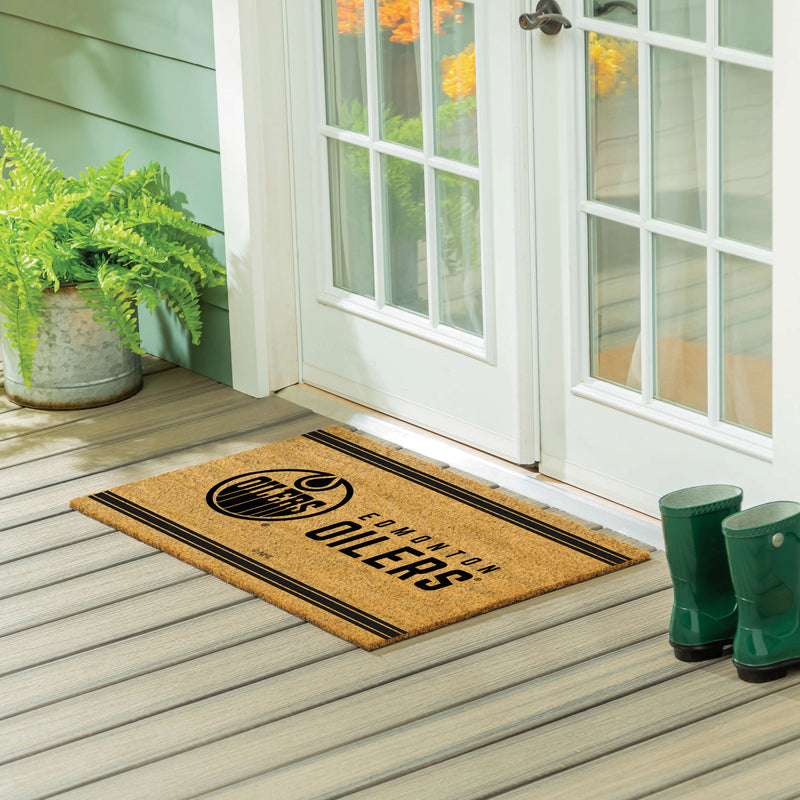 Edmonton Oilers Large One Color Coir Mat, 36"x24"