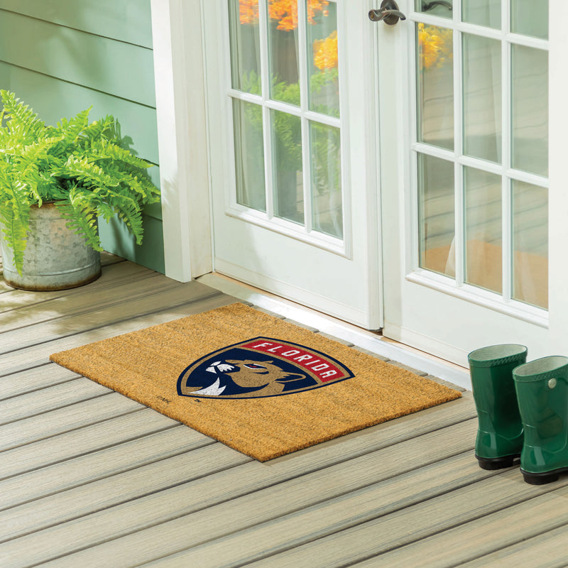 Florida Panthers Large Full Color Coir Mat, 36"x24"