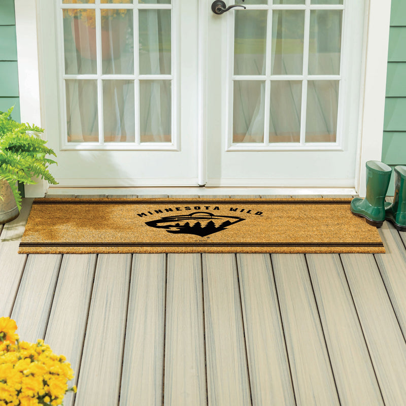 Minnesota Wild Extra Large One Color Coir Mat, 60"x24"