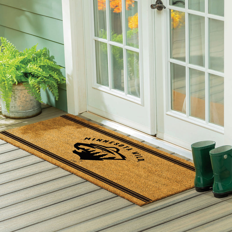 Minnesota Wild Extra Large One Color Coir Mat, 60"x24"
