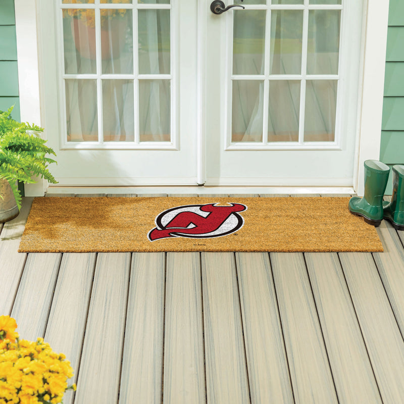 New Jersey Devils Extra Large Full Color Coir Mat, 60"x24"