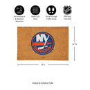 New York Islanders Large Full Color Coir Mat, 36"x24"