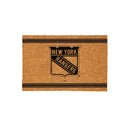 New York Rangers Large One Color Coir Mat, 36"x24"