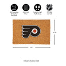 Philadelphia Flyers Large Full Color Coir Mat, 36"x24"
