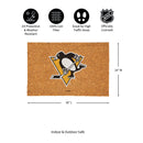 Pittsburgh Penguins Large Full Color Coir Mat, 36"x24"