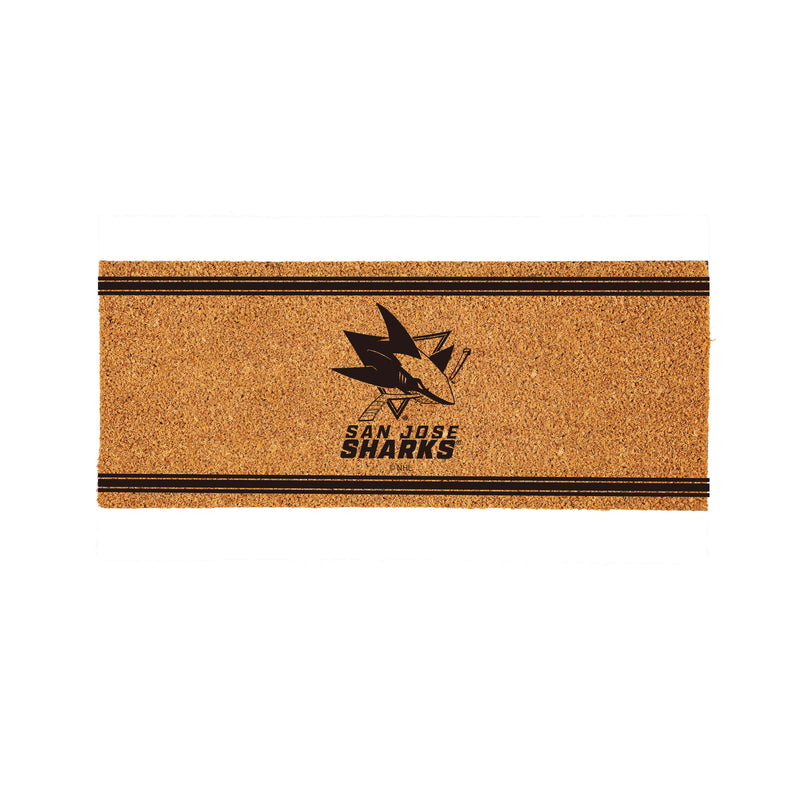 San Jose Sharks Extra Large One Color Coir Mat, 60"x24"