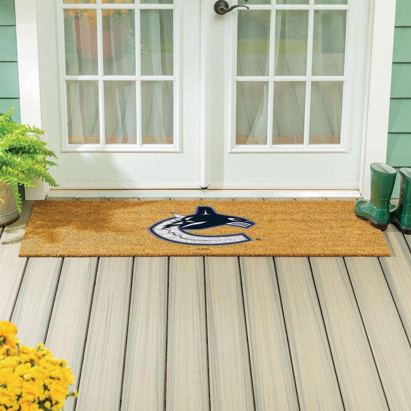 Vancouver Canucks Extra Large Full Color Coir Mat, 60"x24"