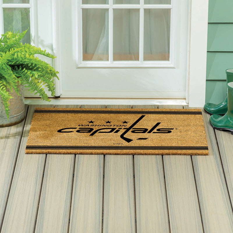 Washington Capitals Large One Color Coir Mat, 36"x24"