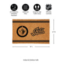 Winnipeg Jets Large One Color Coir Mat, 36"x24"