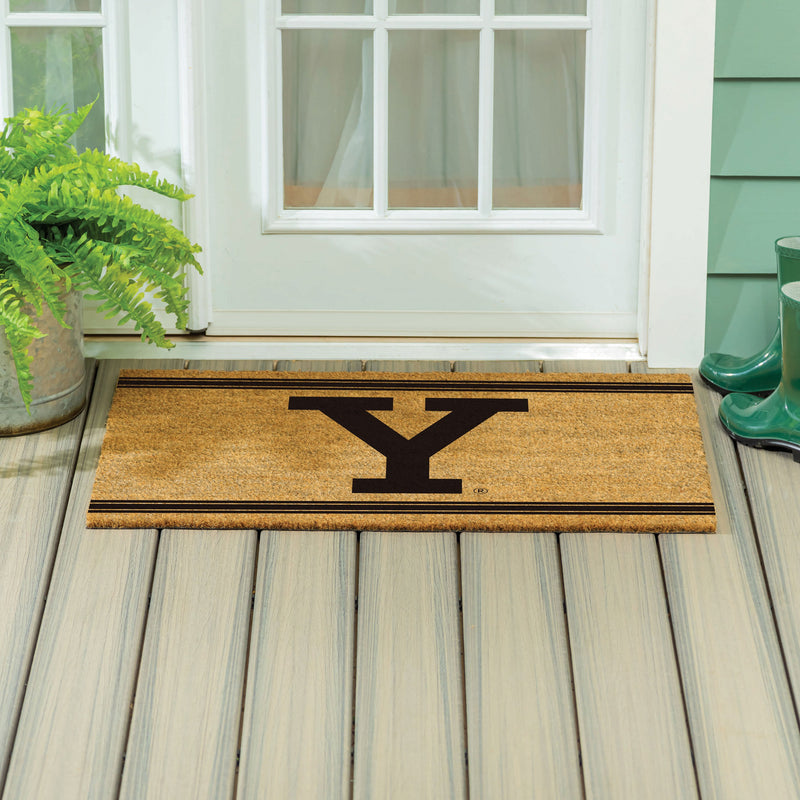 Yale University Large One Color Coir Mat, 36"x24"