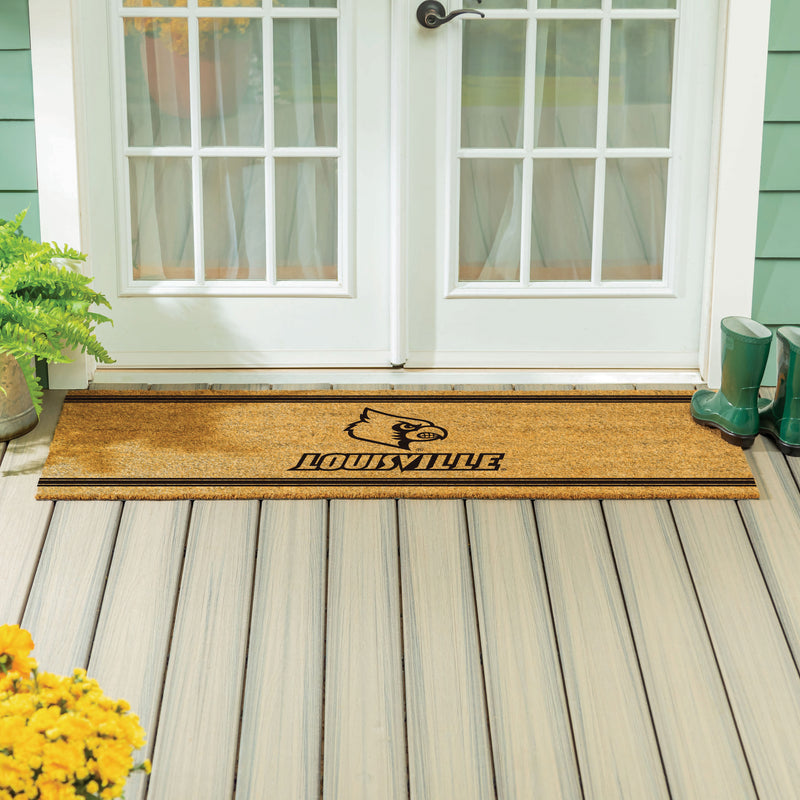 University of Louisville Extra Large One Color Coir Mat, 60"x24"