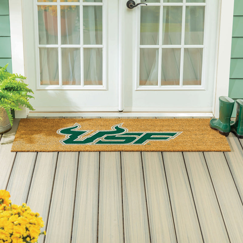 University of South Florida Extra Large Full Color Coir Mat, 60"x24"