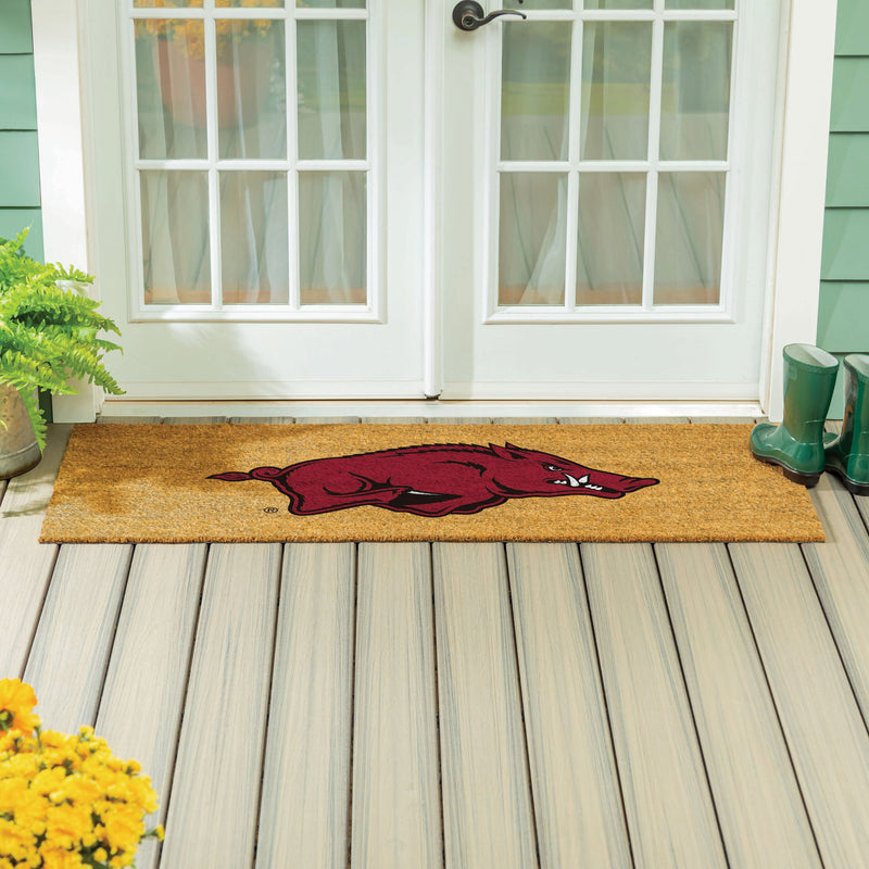 University of Arkansas Extra Large Full Color Coir Mat, 60"x24"